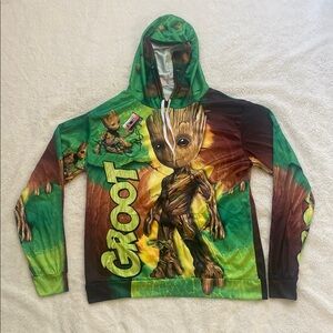 Green Groot Graphic Hoodie